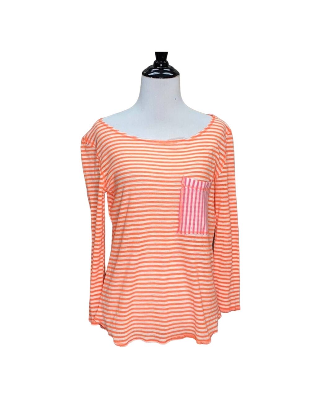 Claeson Striped Pocket Tee NWT